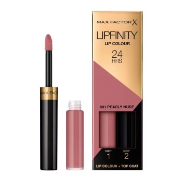 MAX FACTOR LIPFINITY LIPSTICK 001 PEARLY NUDE