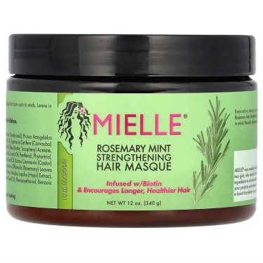 MIELLE ROSE MINT HAIR MASQUE 12OZ 